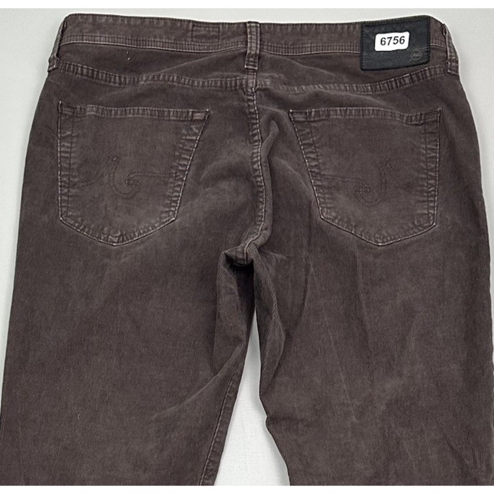 AG Adriano Goldschmied The Everett Corduroy Pants Mens 36x34 Brown Slim Straight